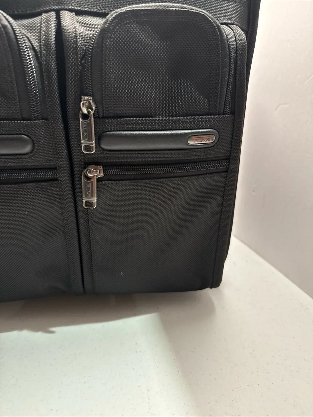 TUMI Alpha Deluxe Wheeled Business Travel Briefcase Carry On Laptop